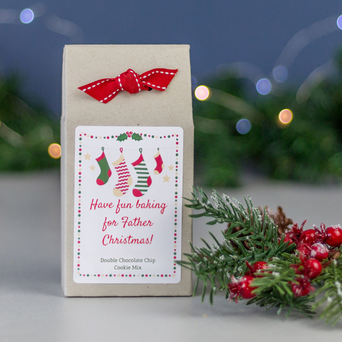 Christmas Stocking Double Chocolate Chip Cookie Mix