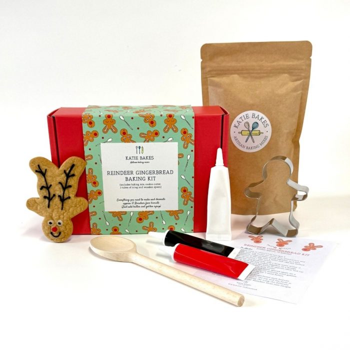 Christmas Baking Set-  Reindeer Gingerbread Biscuit Baking Kit Gift Box - Image 2