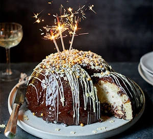 Rocky Road Cheescake Bombe