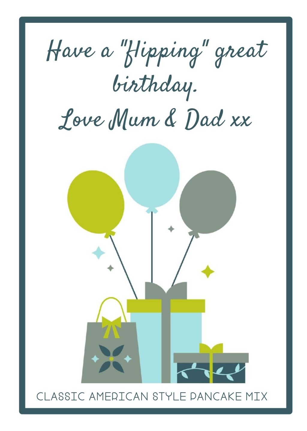 Personalised Birthday Themed Classic American Pancake Mix - Image 3
