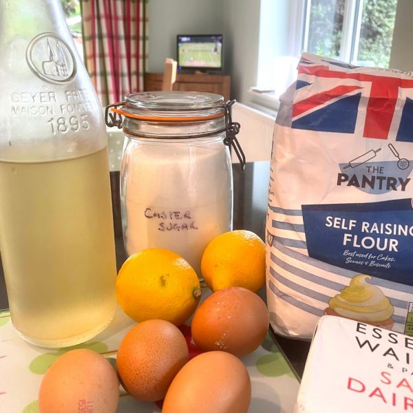 Elderflower and Lemon Drizzle Cake ingredients