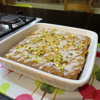 Pistachio, Courgette & Lemon Cake