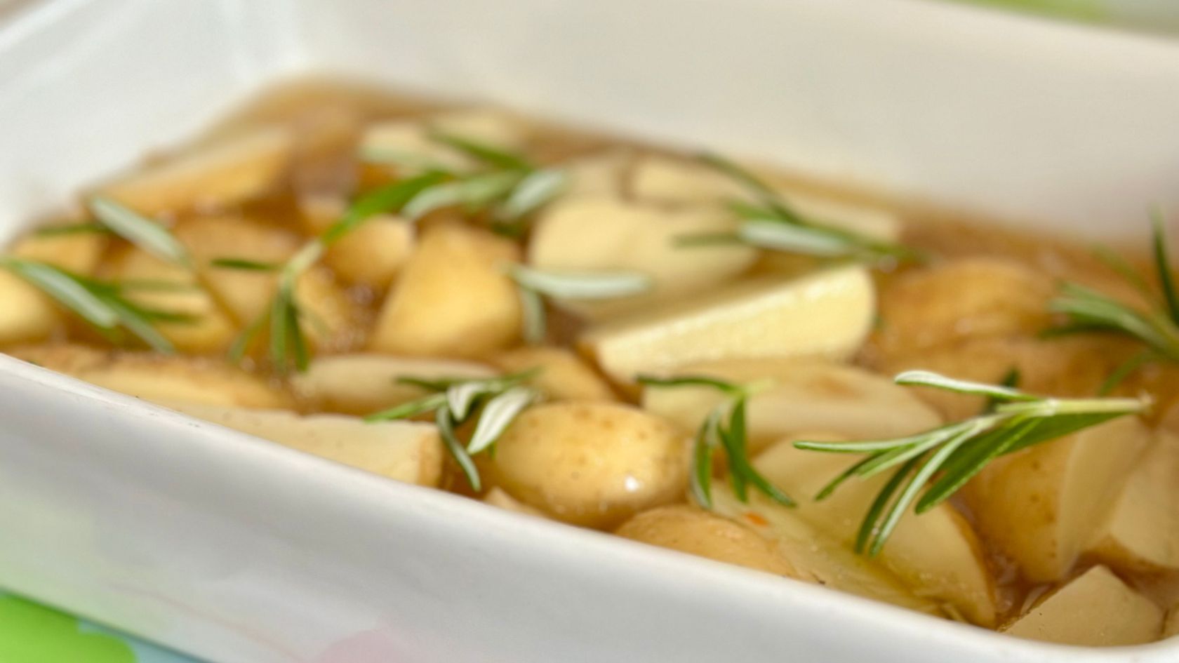 Greek Style Lemon and Rosemary Roasted Potatoes