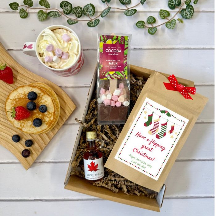 Personalised Christmas Pancake Gift Set with Personalised Pancake Mix, Hot Chocolate Spoon and Maple Syrup - Image 8