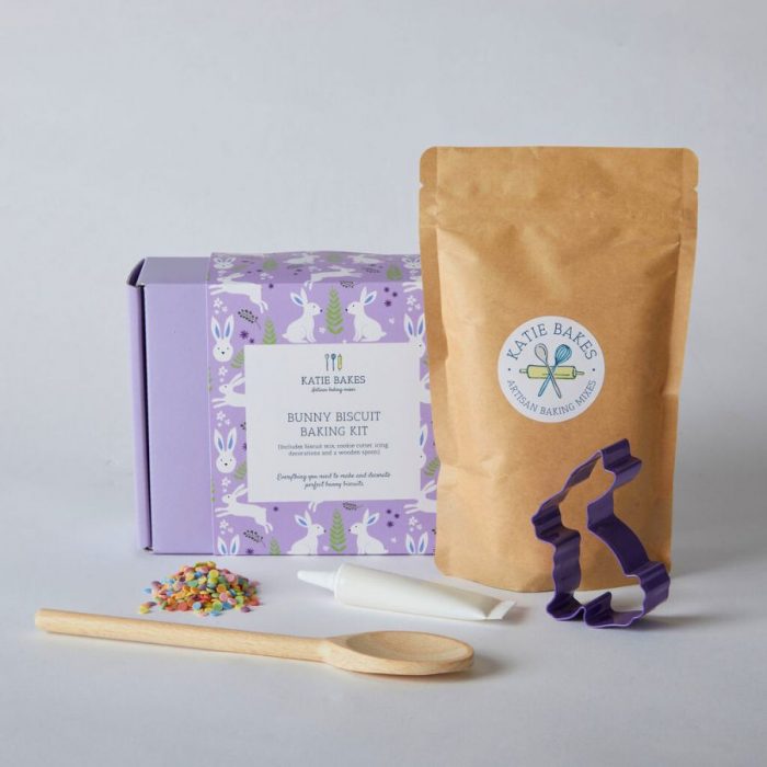 Bunny Biscuit Baking Kit Gift Box with Wooden Spoon - Image 3