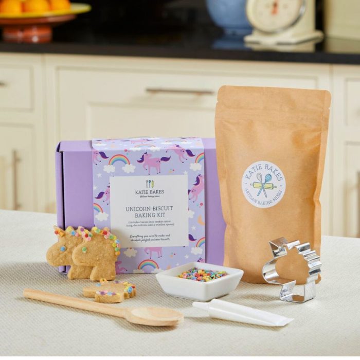 Unicorn Biscuit Baking Kit Gift Box with Wooden Spoon