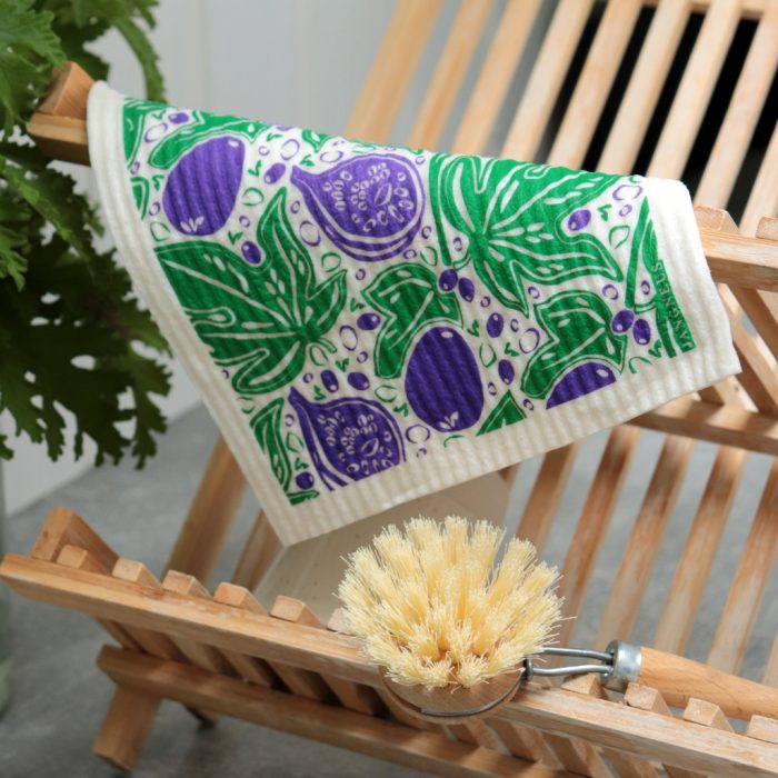 Eco-Friendly Swedish Dishcloth – Fig Design